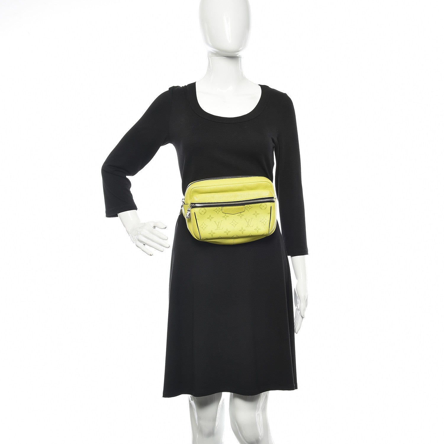 Louis Vuitton Monogram Taiga Outdoor Bumbag Yellow 2 of 14