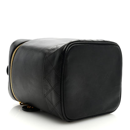 Chanel Lambskin Vanity Cosmetic Bag Black 4 of 7