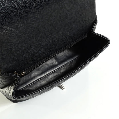 Chanel Caviar Quilted Jumbo Kelly Flap Black 6 of 8