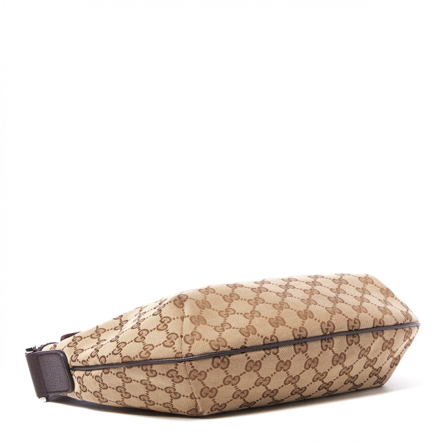 Gucci Monogram Medium Half Moon Hobo Dark Brown 3 of 8