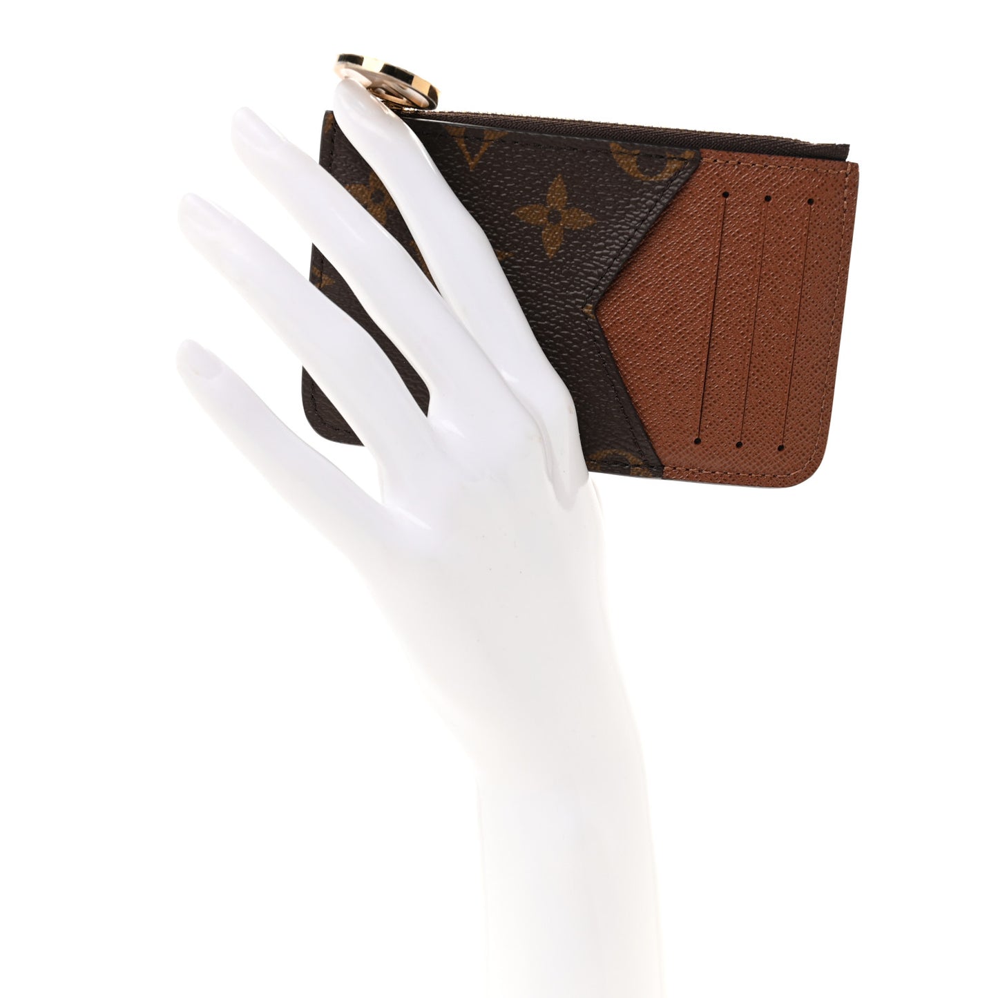 Monogram Zipped Romy Card Holder