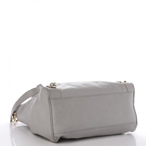 Chevre Gold Metallic Edge Hardware Velo Gris Perle