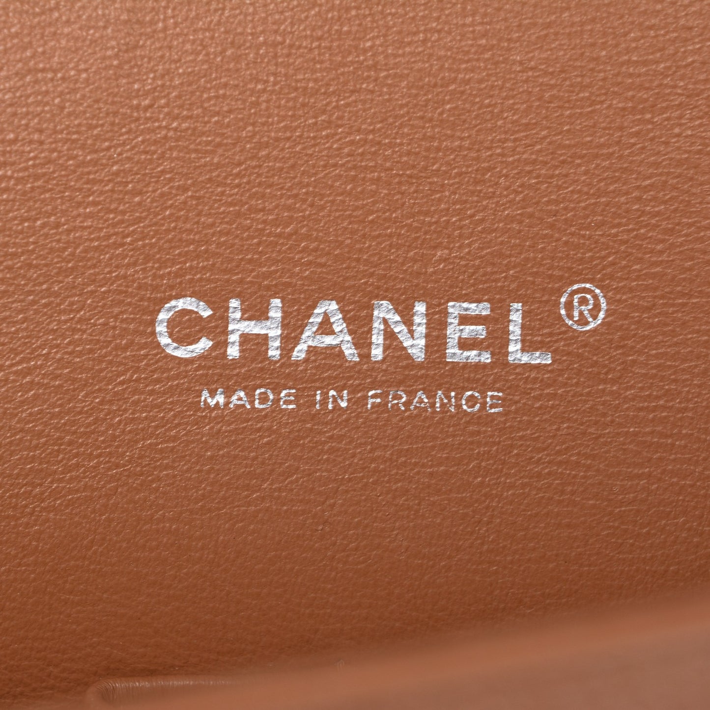 Caviar Quilted Maxi Double Flap Light Brown