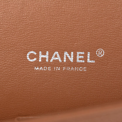 Chanel Caviar Quilted Maxi Double Flap Light Brown 6 of 7