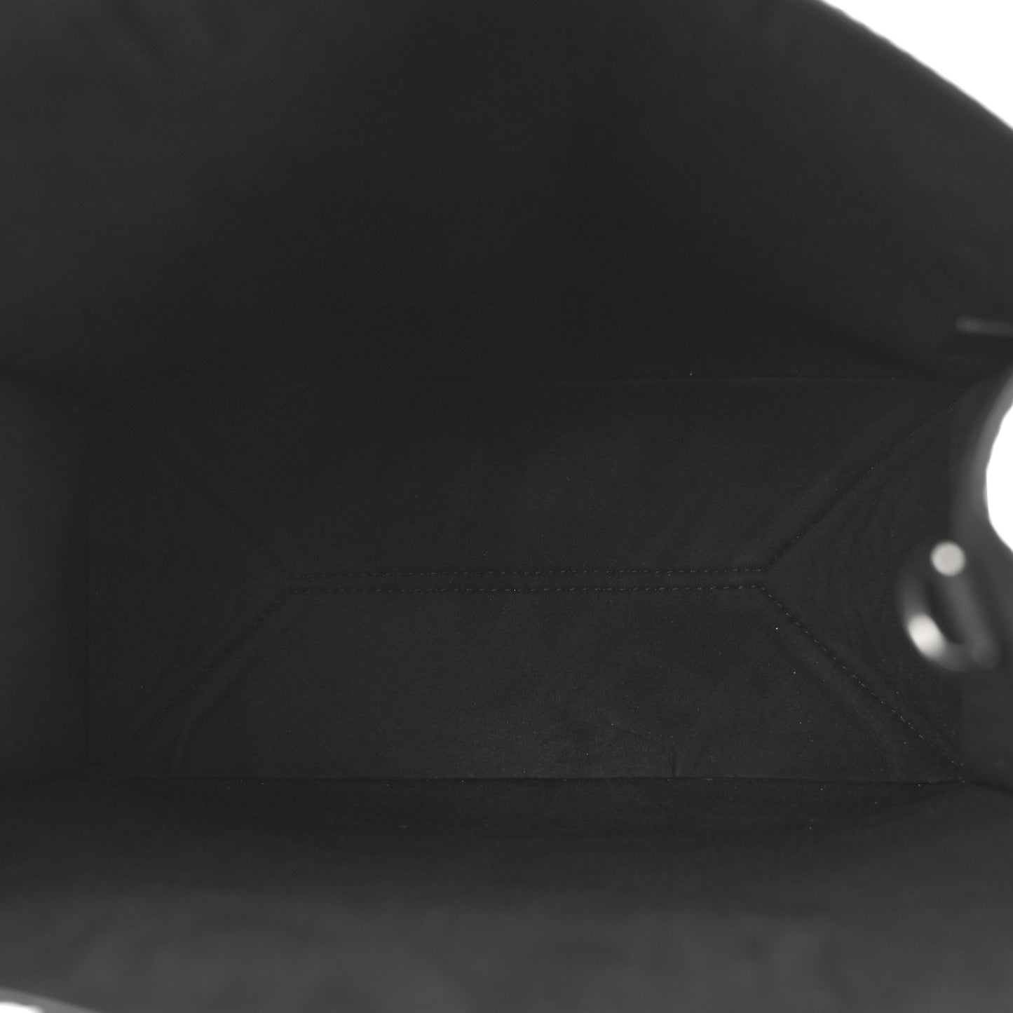 Calfskin Bambi Print Small Stargate Shopper Tote Black