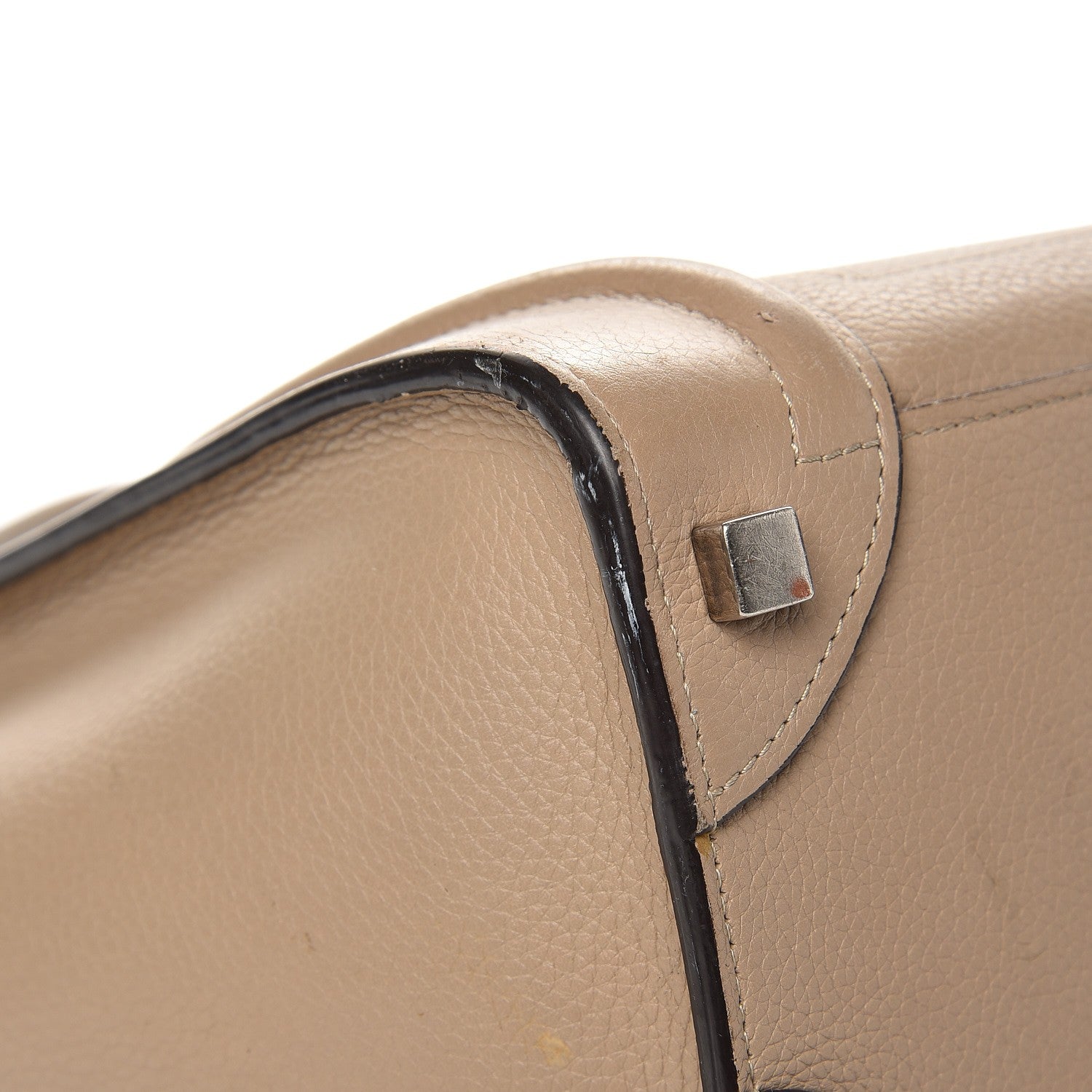 Celine Drummed Calfskin Micro Luggage Dune 13 of 21