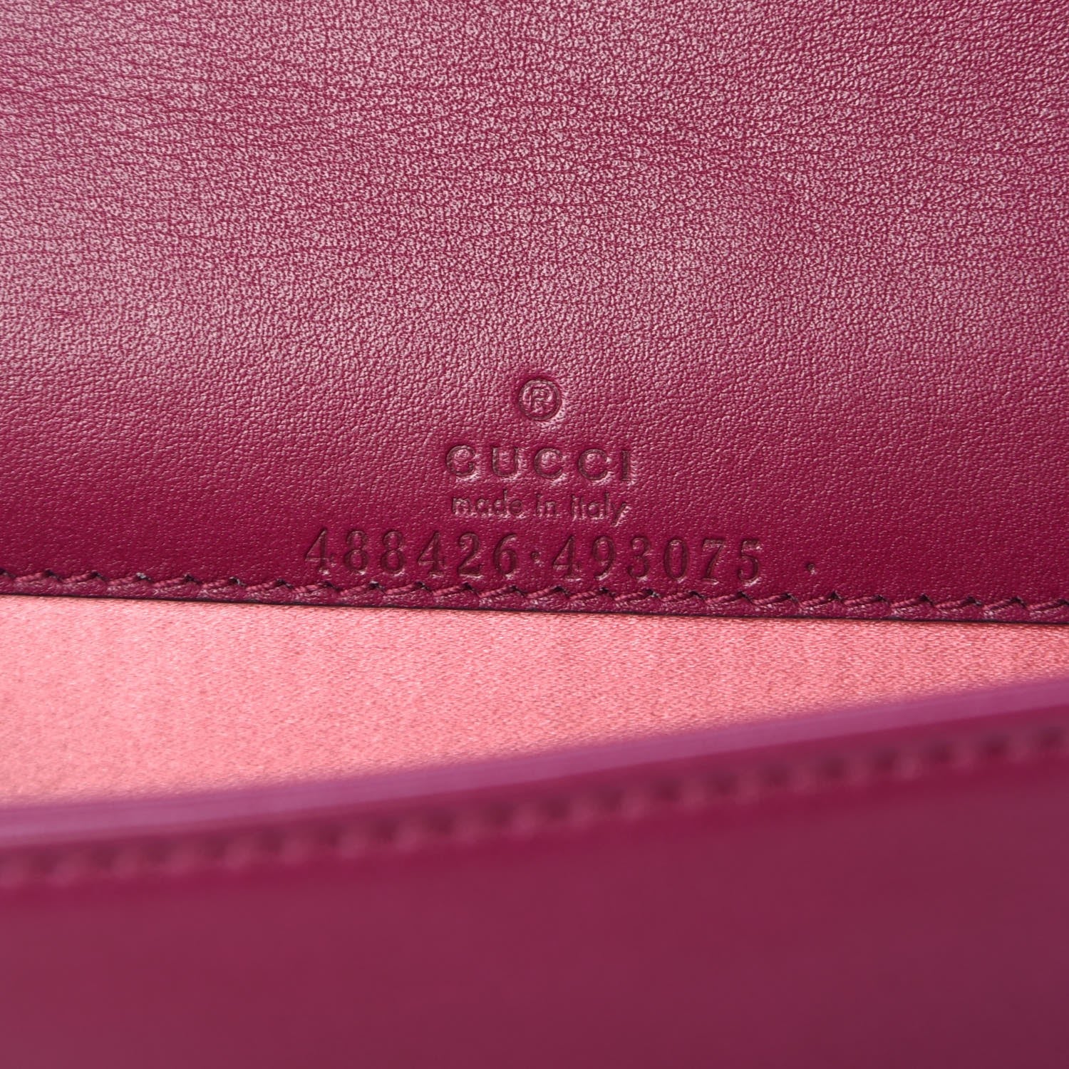 Gucci Velvet Matelasse GG Marmont Mini Bag Fuchsia Violet Cyclamen 6 of 7