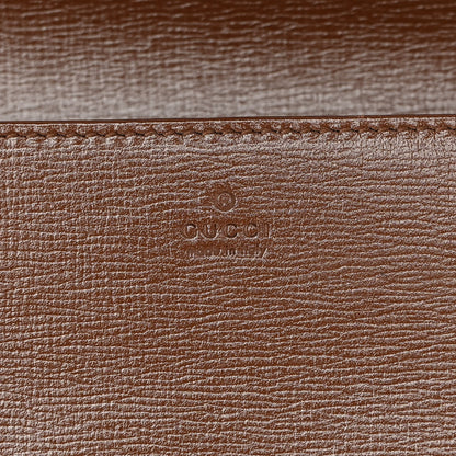 Gucci GG Supreme Monogram Azalea Calfskin Horsebit 1955 Wallet On Chain Beige Ebony Brown Sugar 6 of 11