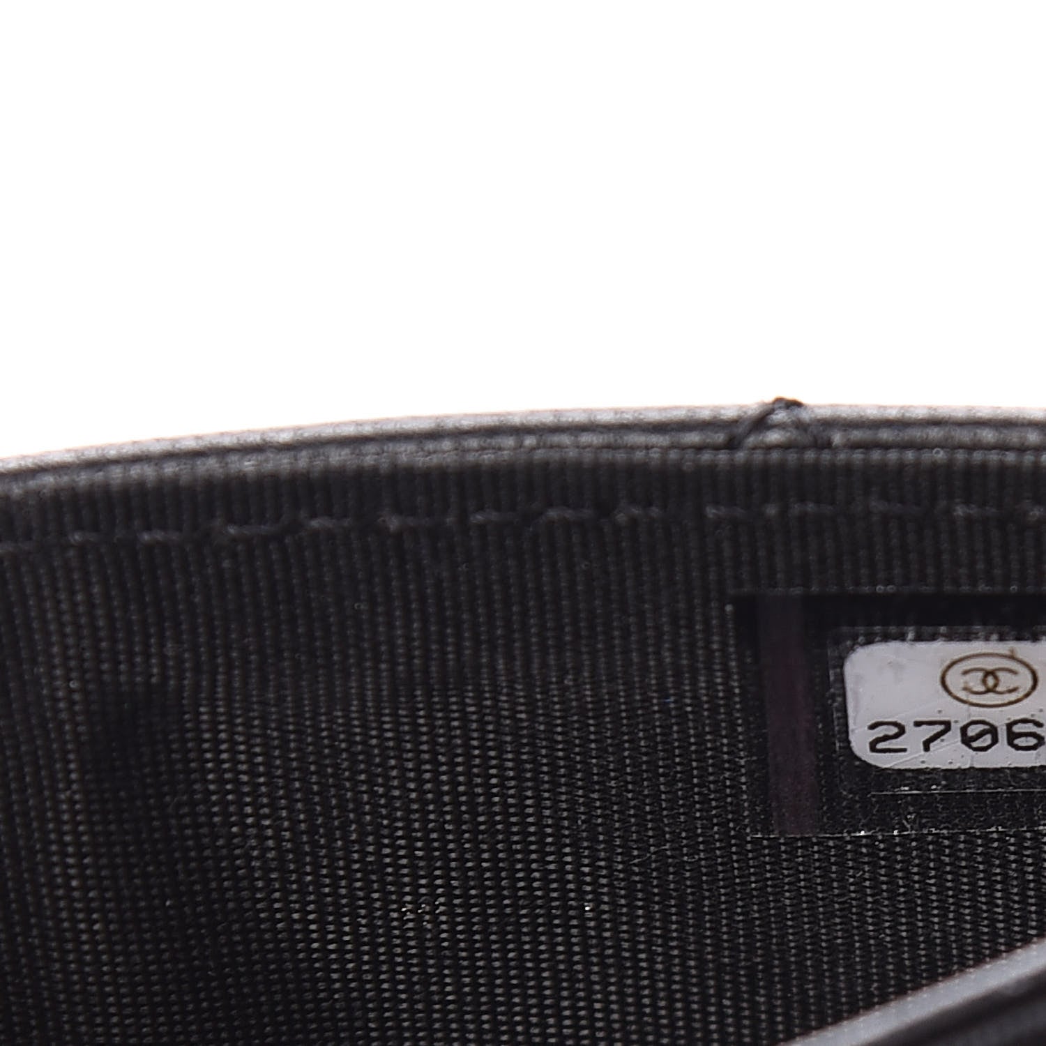 Chanel Lambskin Quilted Boy Card Holder Wallet Black 10 of 11