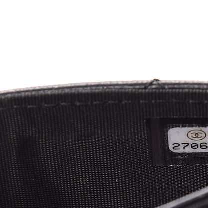 Chanel Lambskin Quilted Boy Card Holder Wallet Black 10 of 11
