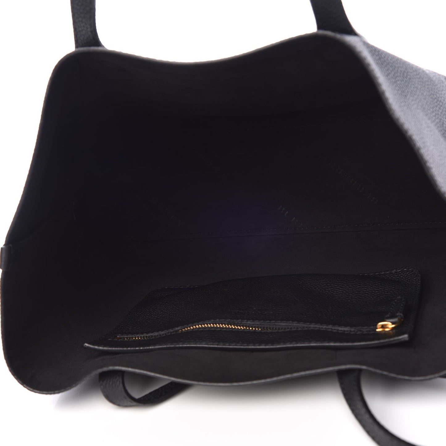 Grainy Calfskin Remington Tote Black