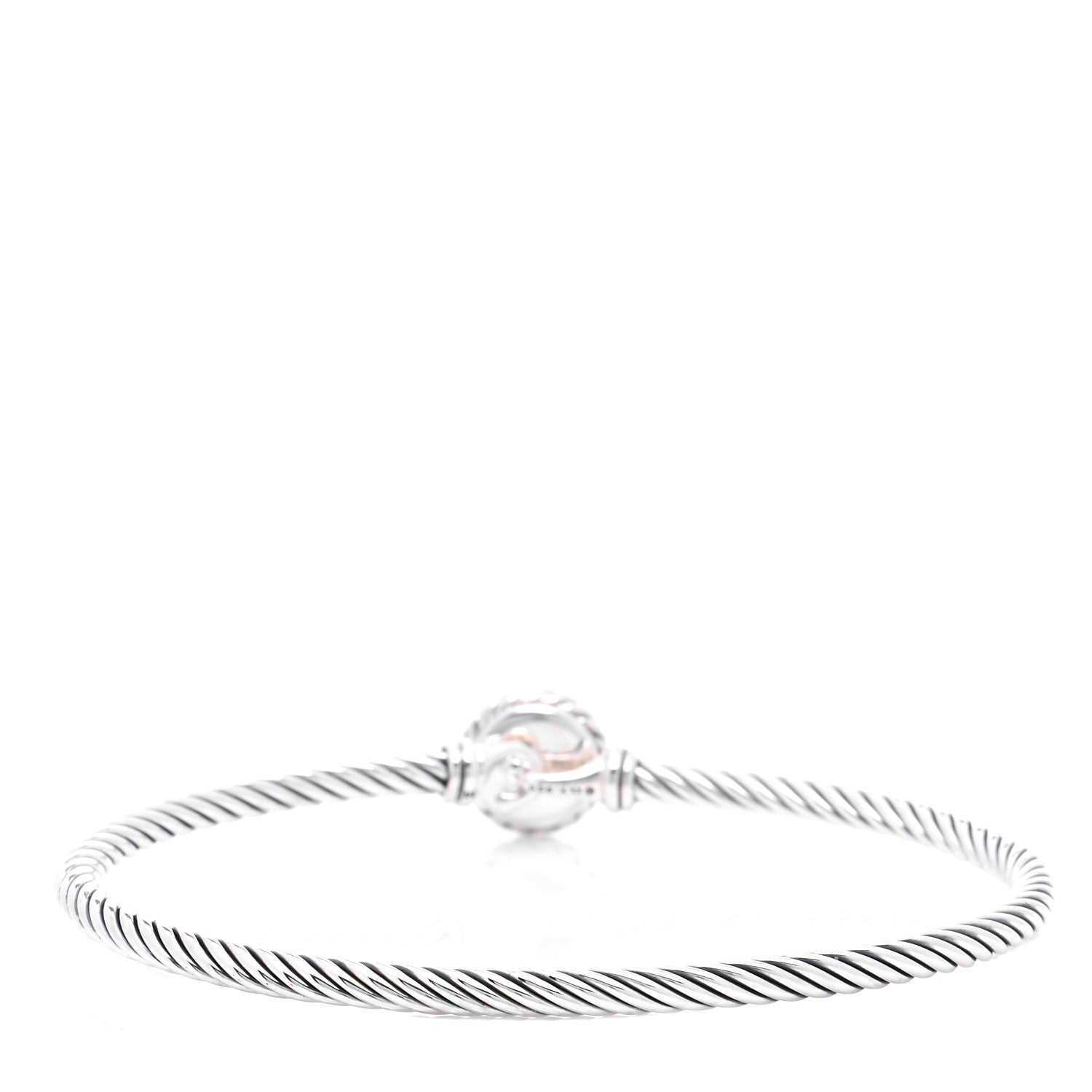 David Yurman Sterling Silver Amethyst 3mm Chatelaine Bracelet 3 of 4