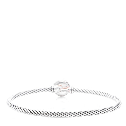 David Yurman Sterling Silver Amethyst 3mm Chatelaine Bracelet 3 of 4