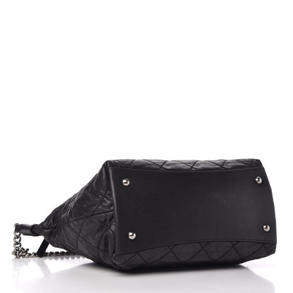 Chanel Iridescent Calfskin Quilted Coco Daily Shoulder Bag Black 4 of 10
