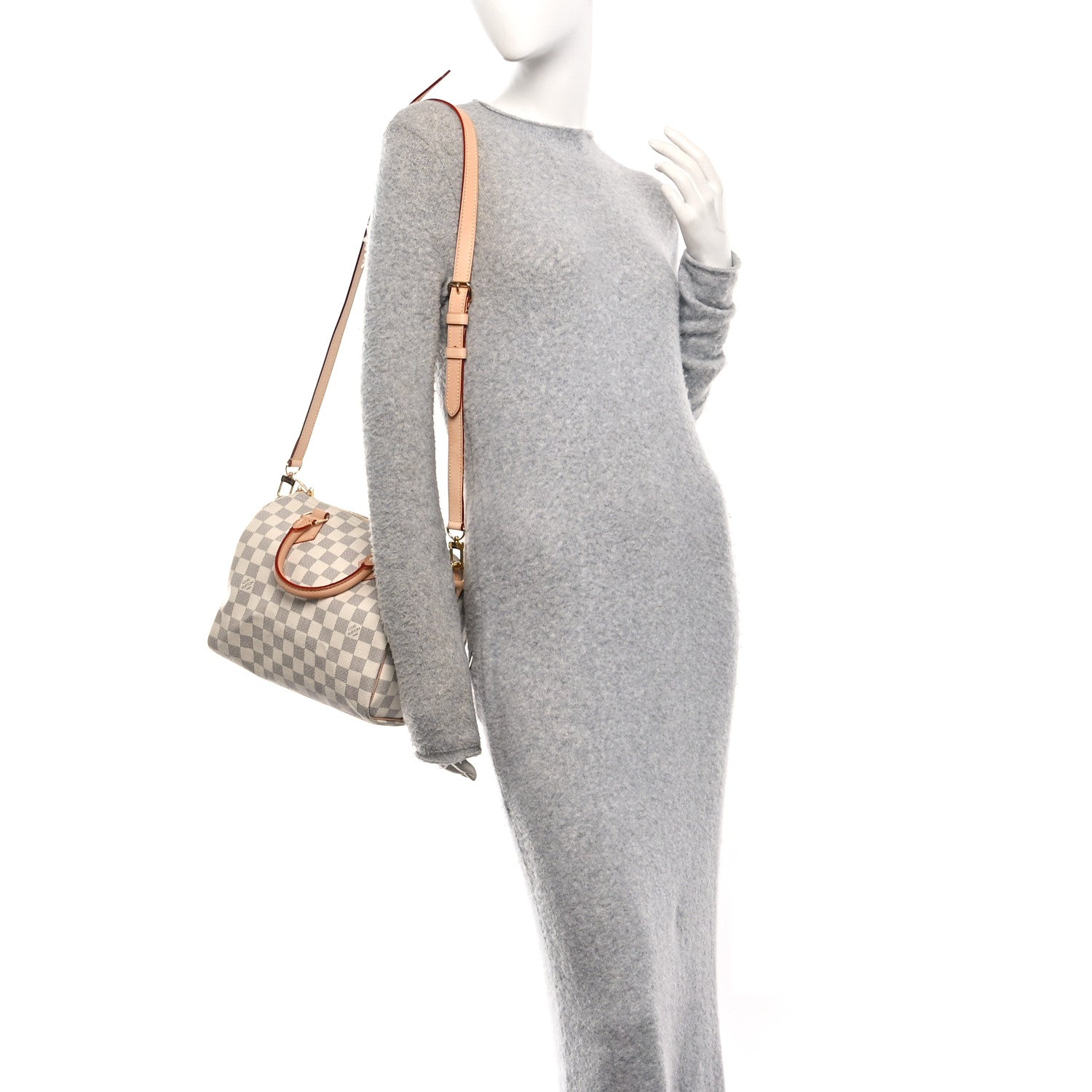 Louis Vuitton Damier Azur Speedy Bandouliere 25 2 of 9