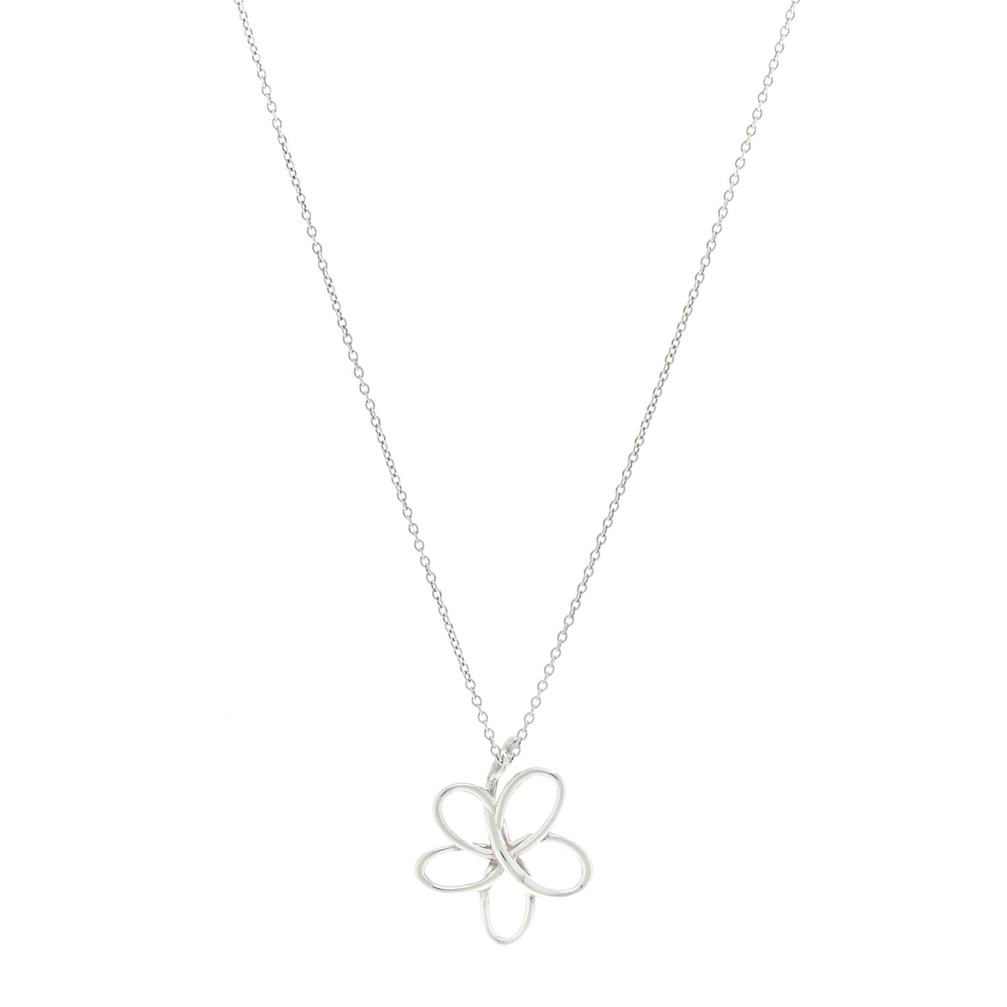 Sterling Silver Paloma Picasso Villa Flower Pendant Necklace