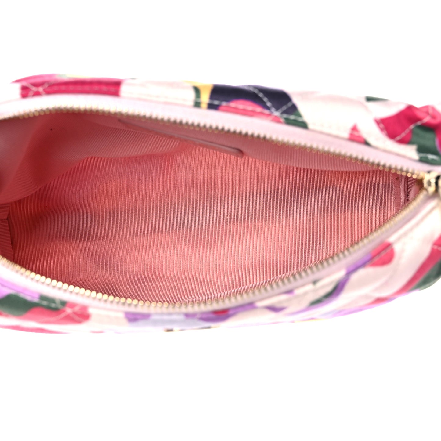 Lambskin Sea Through Flap Black Multicolor