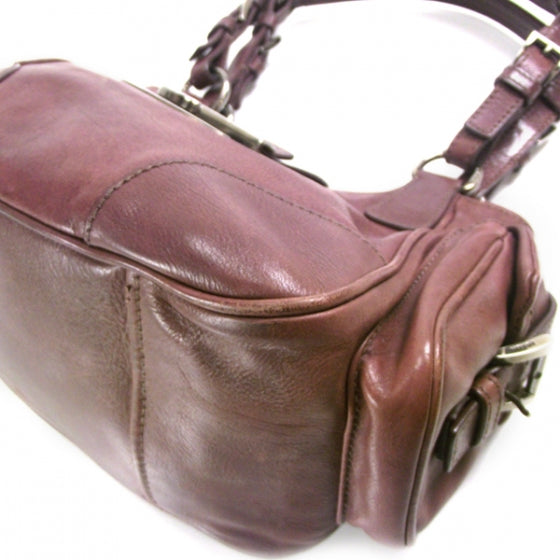 Prada Calfskin Rocket Antic Lock Red 5 of 10