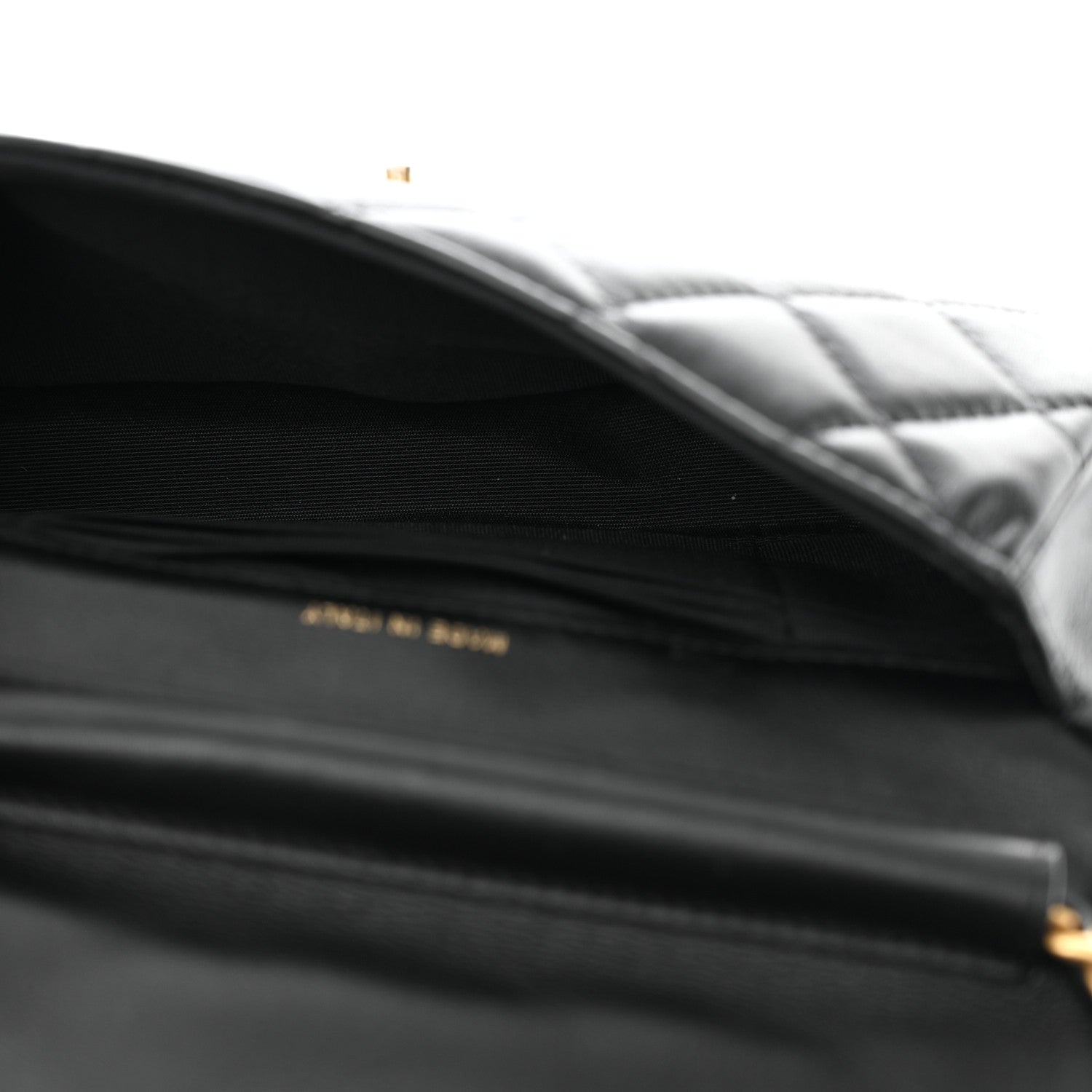 Chanel Calfskin Quilted Coco Mail Clutch With Chain Black 4 of 12