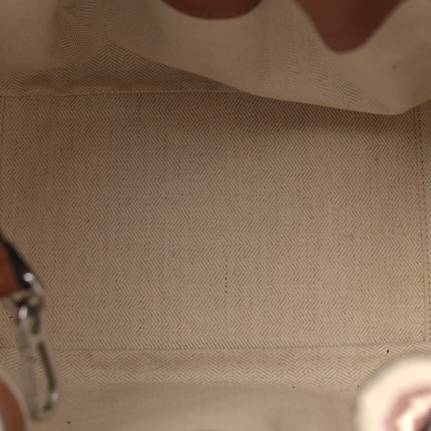 Loewe Calfskin Small Crochet Trim Hammock Shoulder Bag Tan 1671878