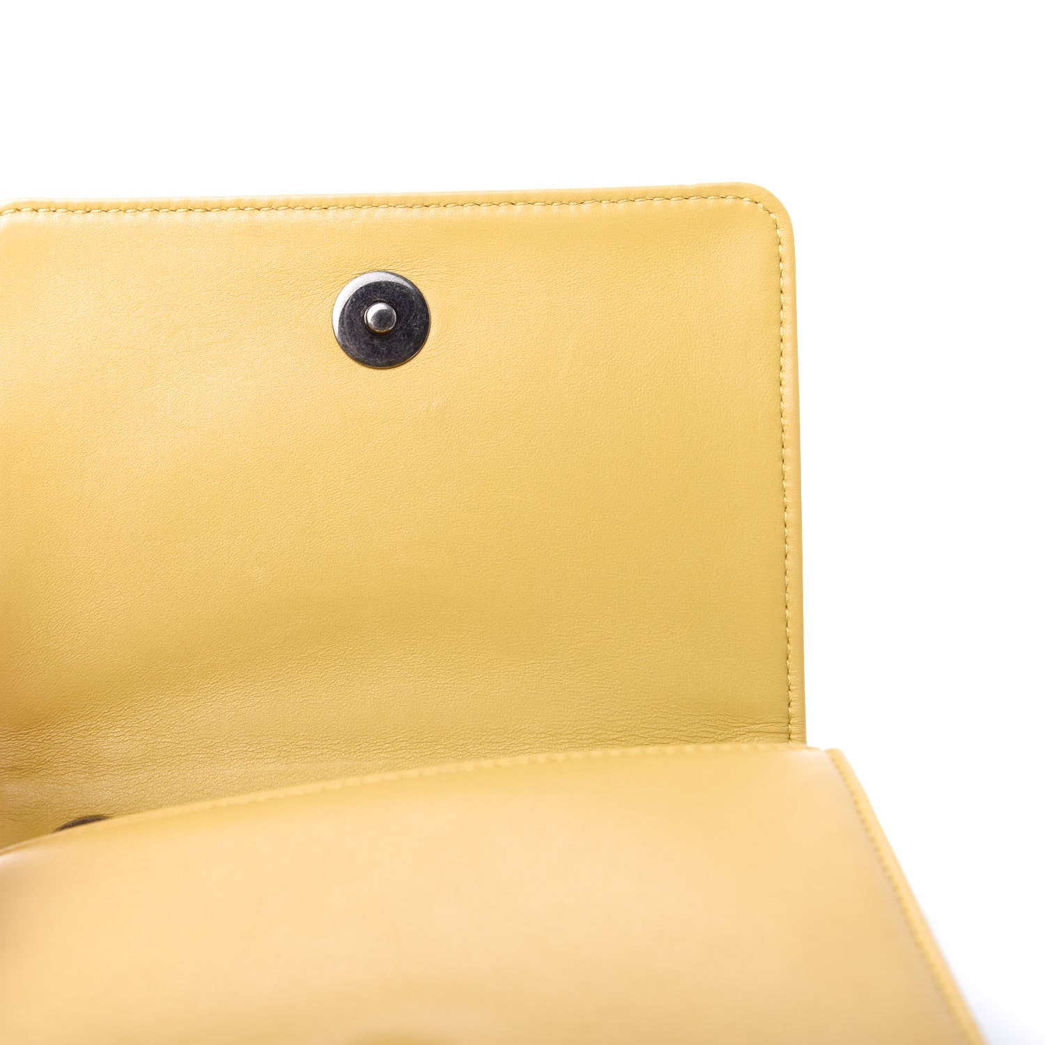 Chanel Lambskin Plexiglass Boy Brick Flap Yellow 10 of 11