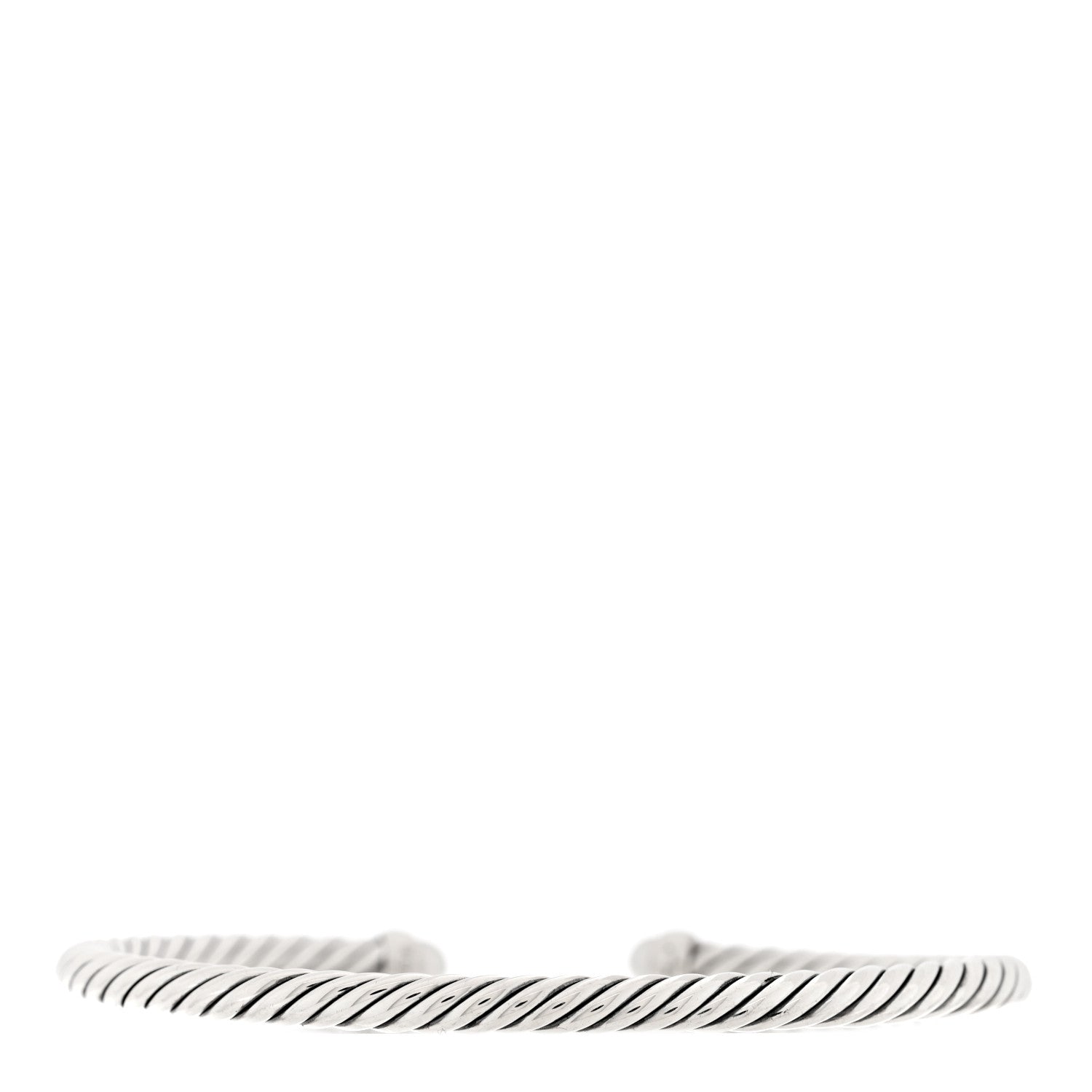 David Yurman Sterling Silver Diamond Cultured Pearl 4mm Cable Classics Bracelet 2 of 3