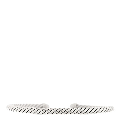 David Yurman Sterling Silver Diamond Cultured Pearl 4mm Cable Classics Bracelet 2 of 3