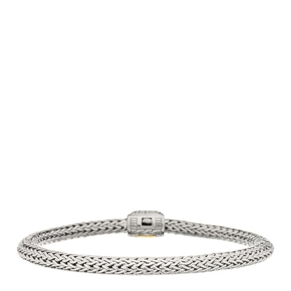 John Hardy Sterling Silver Diamond 5mm Classic Chain Bracelet 2 of 3