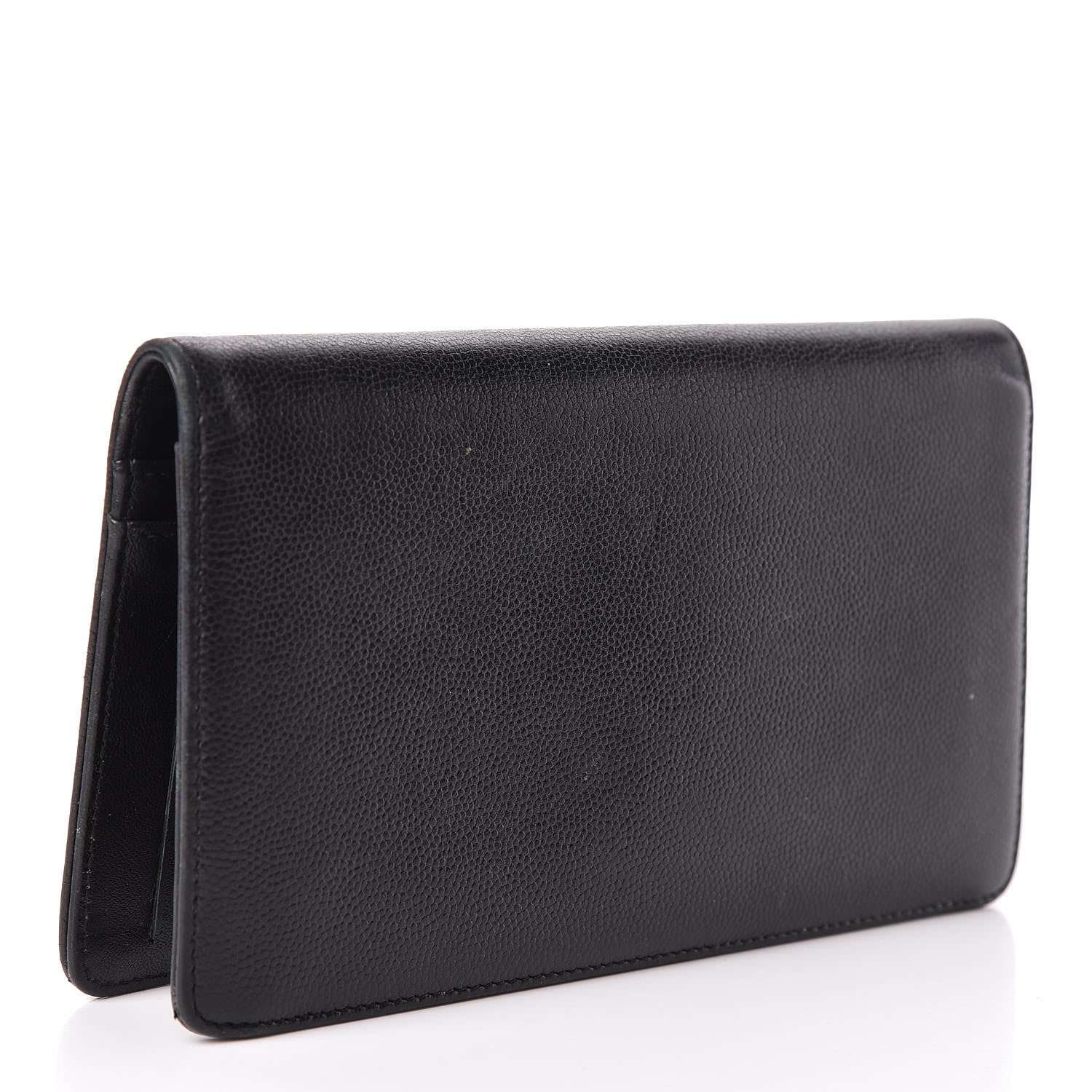 Chanel Caviar Sevruga Yen Wallet Black 3 of 8