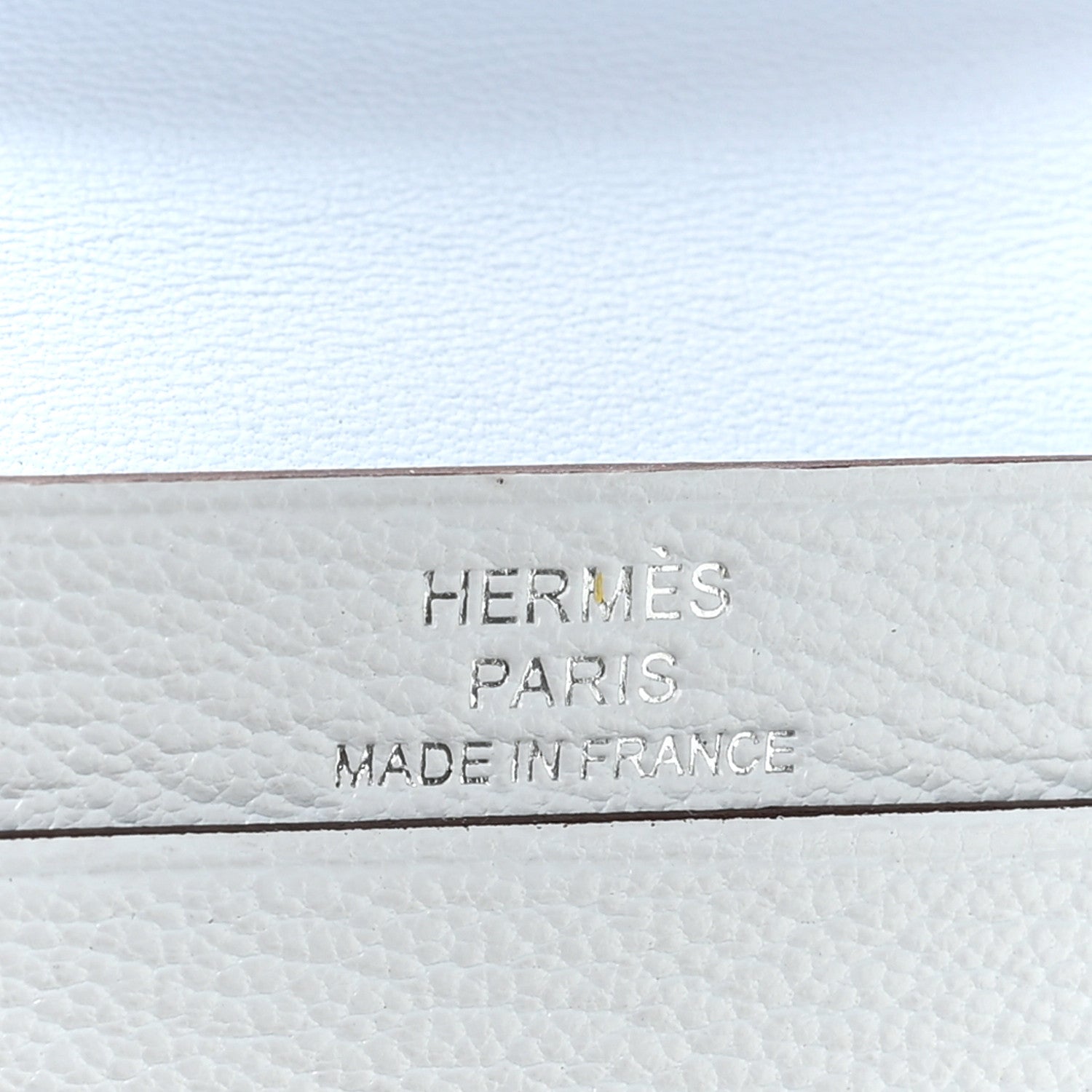 Hermes Chevre Mysore Bearn Card Holder Wallet Bleu Brume 6 of 7