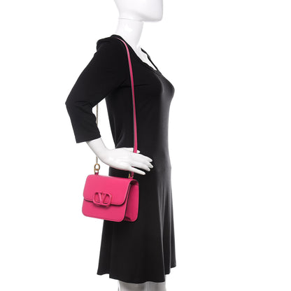 Valentino Garavani Smooth Calfskin Small VSling Shoulder Bag Fuchsia 3 of 11