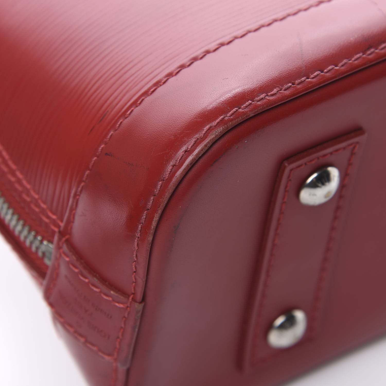Louis Vuitton Epi Alma BB Carmine 12 of 26