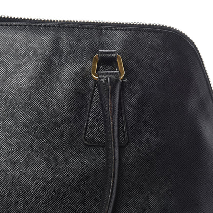 Prada Saffiano Top Handle Dome Satchel Black 13 of 18