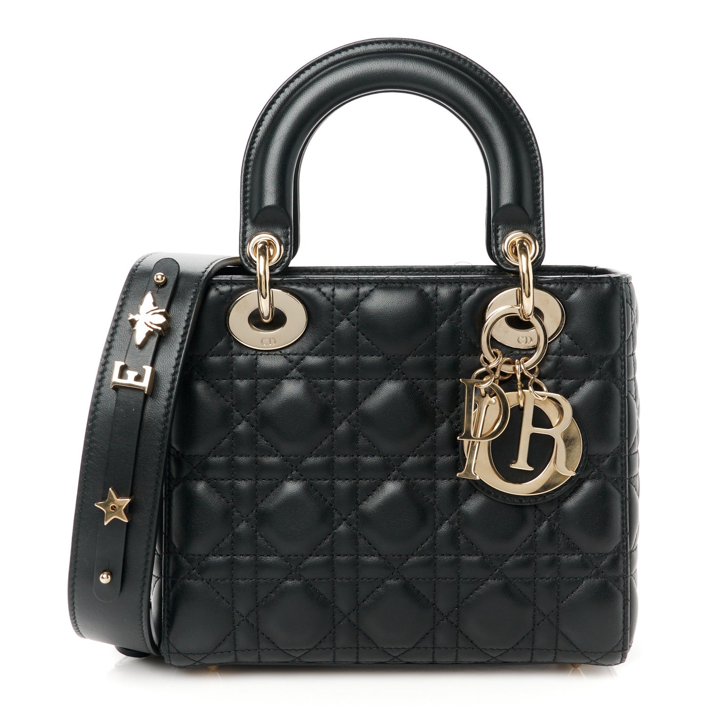 Lambskin Cannage Small My ABCDior Lady Dior Black