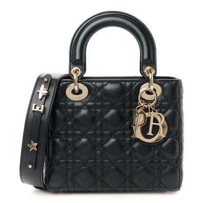 Christian Dior Lambskin Cannage Small My ABCDior Lady Dior Black 1 of 11