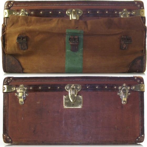 Antique Shoe Trunk - Canvas Cover