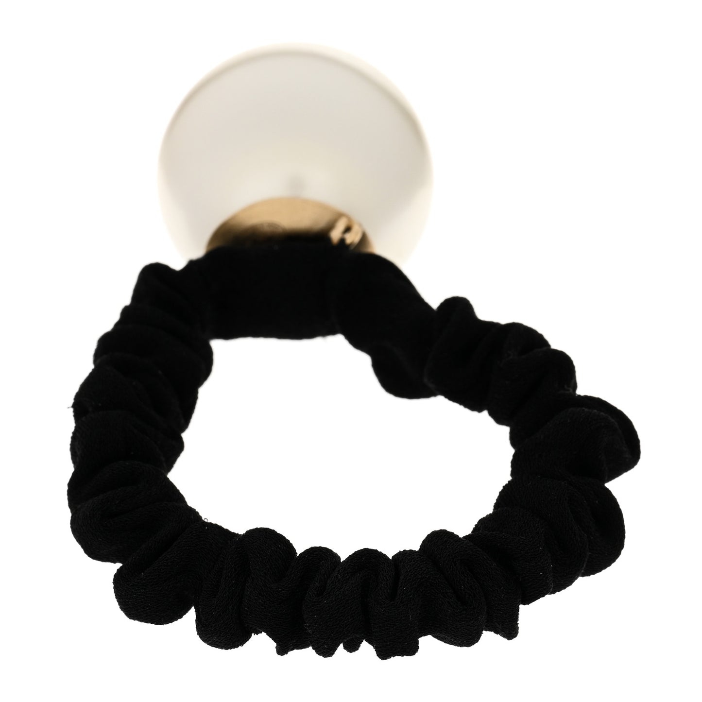 Pearl CC Hair Tie Black Gold Pearly White