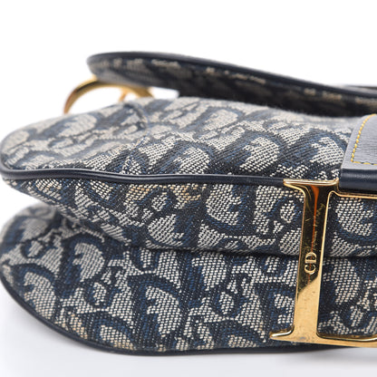 Christian Dior Monogram Saddle Bag Blue 9 of 12