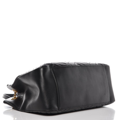 Gucci Calfskin Matelasse Medium GG Marmont Shoulder Tote Bag Black 4 of 7