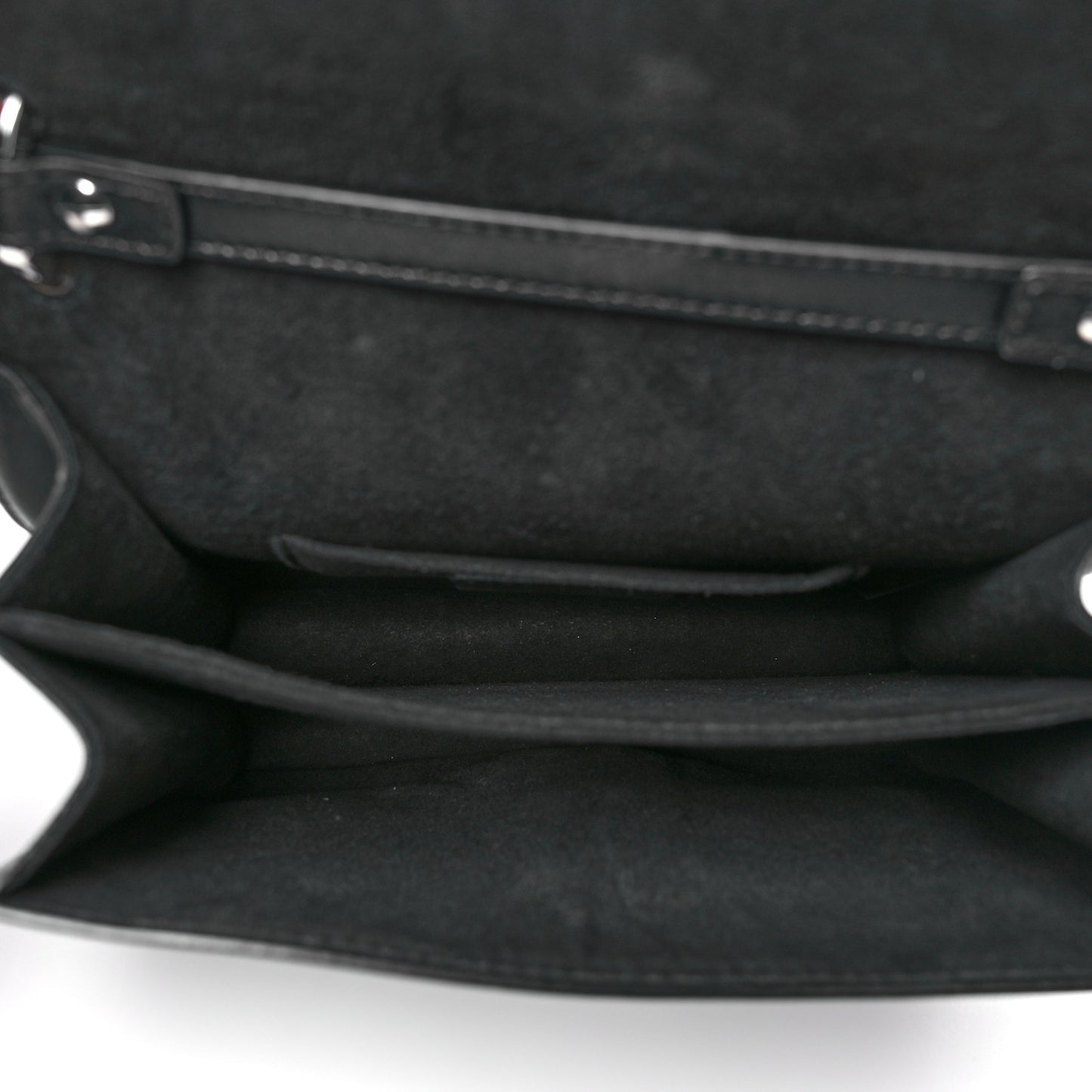 Vitello Liberty Lucido Metal Monster Eyes Studded Small Kan I Shoulder Bag Black