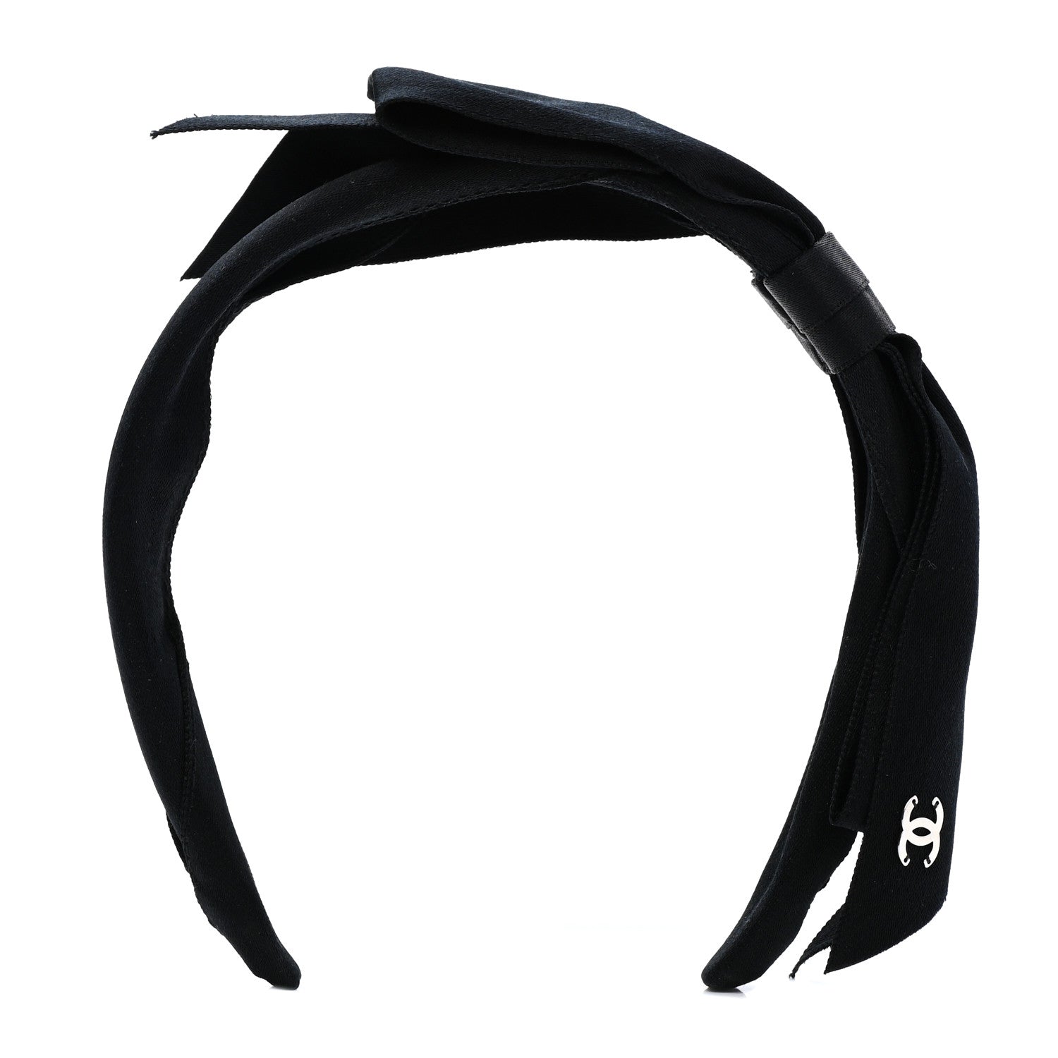 Chanel Silk CC Headband Black 1 of 4