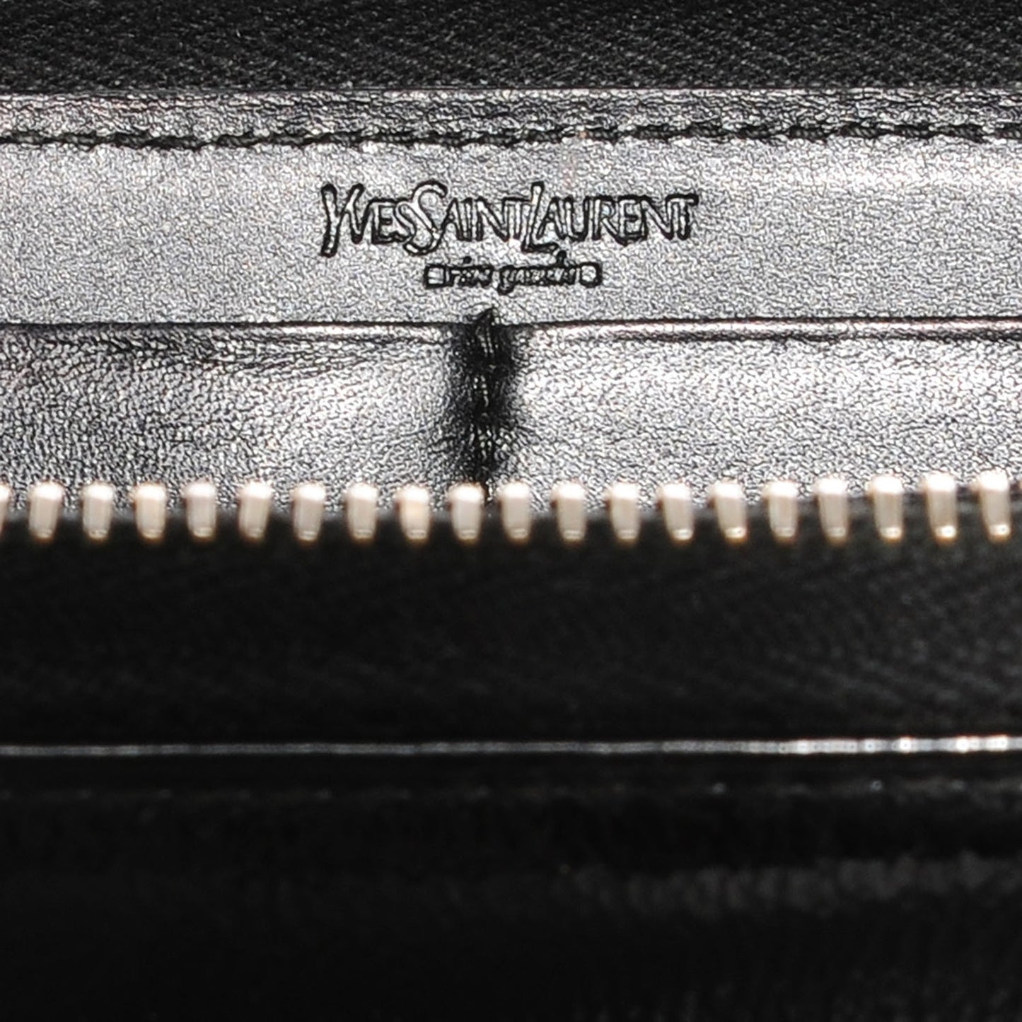 Textured Patent Monogram Belle De Jour Zip Around Wallet Black