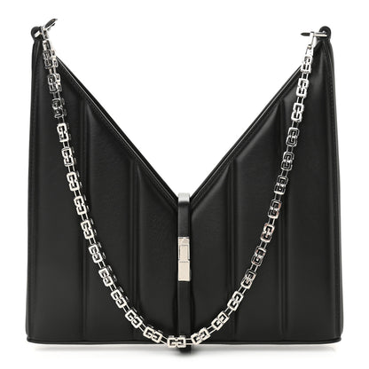 Givenchy Lambskin Padded Small Cut Out Shoulder Bag Black 1 of 8