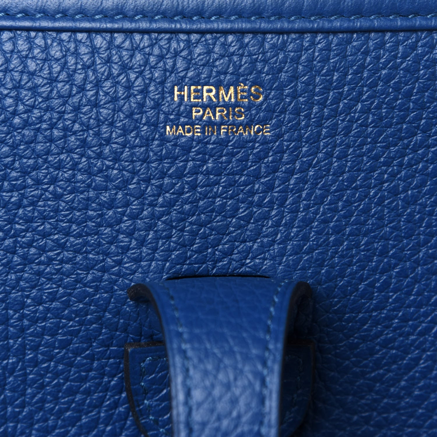 Hermes Taurillon Clemence Evelyne III PM Deep Blue 5 of 10