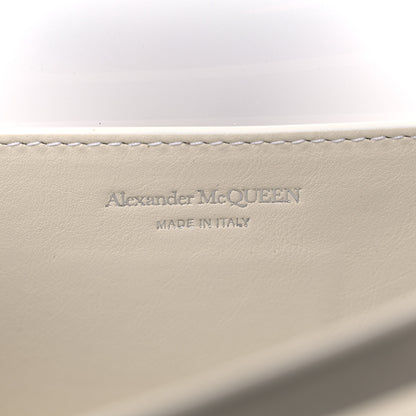 Alexander McQueen Polyurethane Calfskin Transparent Jeweled Knuckle Satchel Clear White 7 of 10