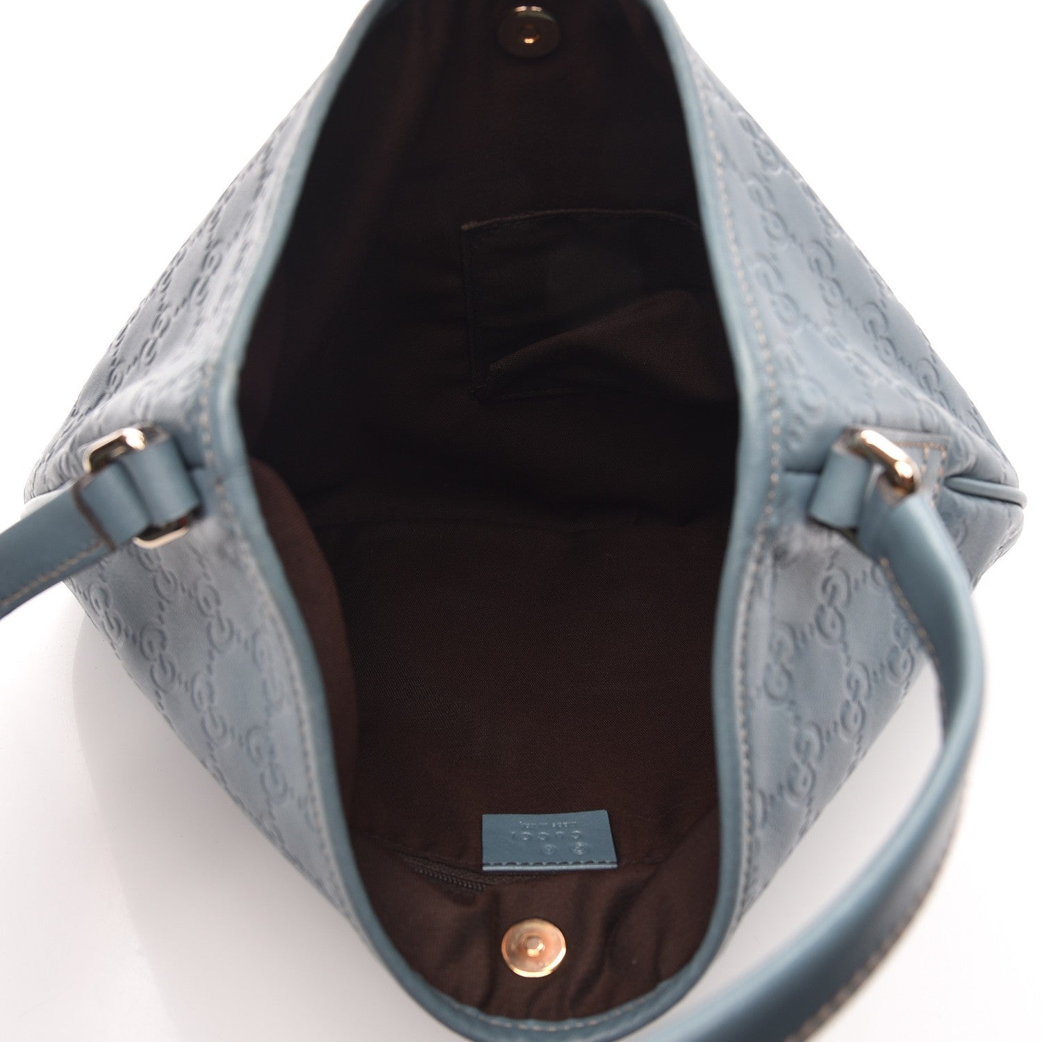 Gucci Guccissima Medium New Britt Hobo Blue 5 of 10