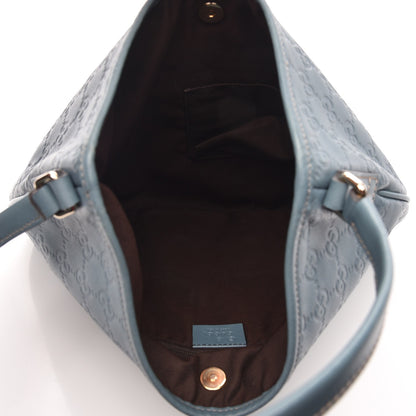 Gucci Guccissima Medium New Britt Hobo Blue 5 of 10