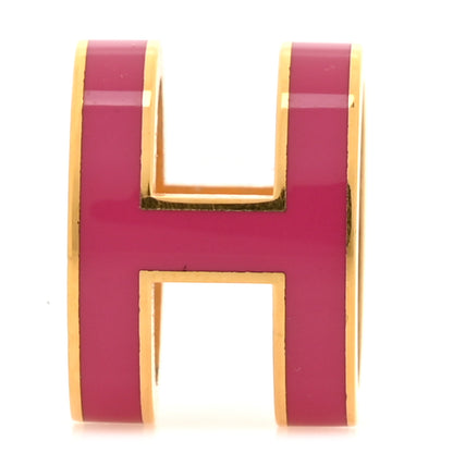 Hermes Lacquered Gold Pop H Pendant Rose Indien 1 of 3