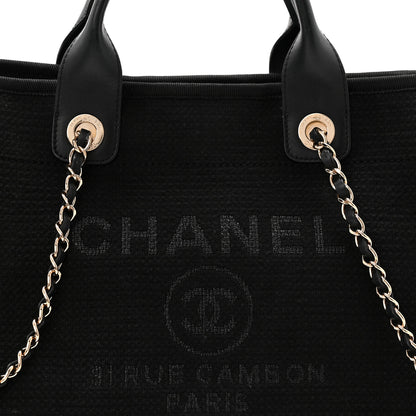 Chanel Mixed Fibers Small Deauville Tote Black 9 of 11
