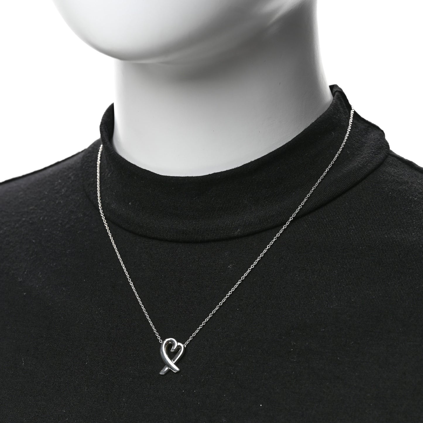 Sterling Silver Small Paloma Picasso Loving Heart Pendant Necklace